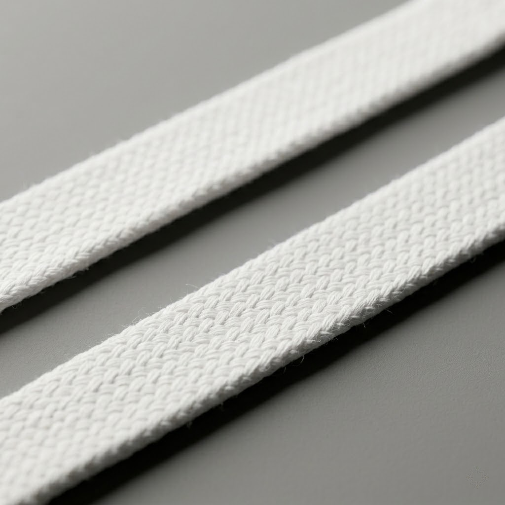 PURE WHITE - Lacet Plat Premium Sneaker