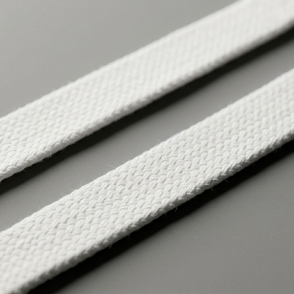 PURE WHITE - Lacet Plat Premium Sneaker