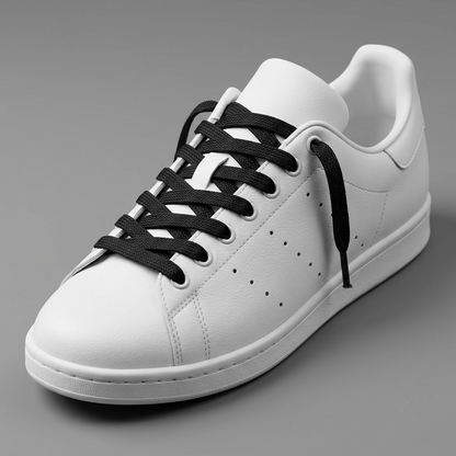 SHADOW BLACK - Lacet Plat Premium Sneaker