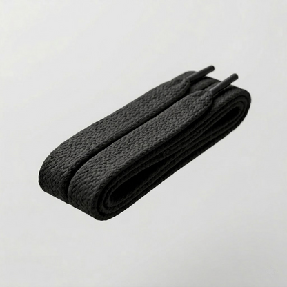 SHADOW BLACK - Lacet Plat Premium Sneaker