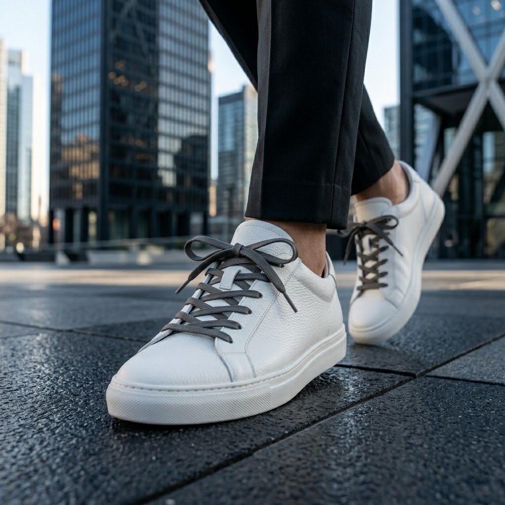 URBAN GREY - Lacet Plat Premium Sneaker